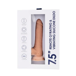 n12743 loving joy 7 5 remote gyrating vibrating silicone dildo pkg