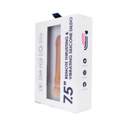 n12744 loving joy 7 5 remote thrusting vibrating silicone dildo pkg 2
