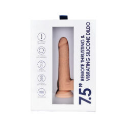 n12744 loving joy 7 5 remote thrusting vibrating silicone dildo pkg