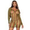 n12877 leg avenue rasta net long sleeve mini dress 1