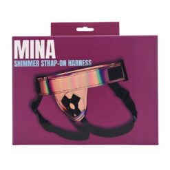 Mina Shimmer Strap-On Harness 12 n12773 mina shimmer strap on harness pkg