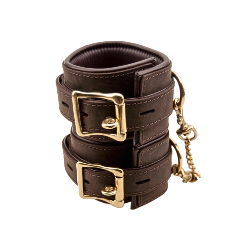 BOUND Nubuck Leather Wrist Restraints 3 BOUND Nubuck Leather Wrist Restraints - Image 3