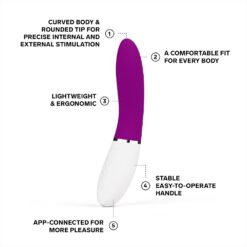 LELO LIV 3 App Controlled G-Spot Vibrator Deep Rose 9 n12894 lelo liv3 app controlled gspot vibrator deep rose 3