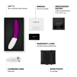 LELO LIV 3 App Controlled G-Spot Vibrator Deep Rose 10 n12894 lelo liv3 app controlled gspot vibrator deep rose 4