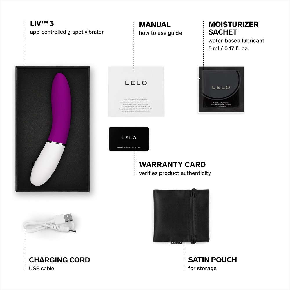 LELO LIV 3 App Controlled G-Spot Vibrator Deep Rose 5 LELO LIV 3 App Controlled G-Spot Vibrator Deep Rose - Image 5