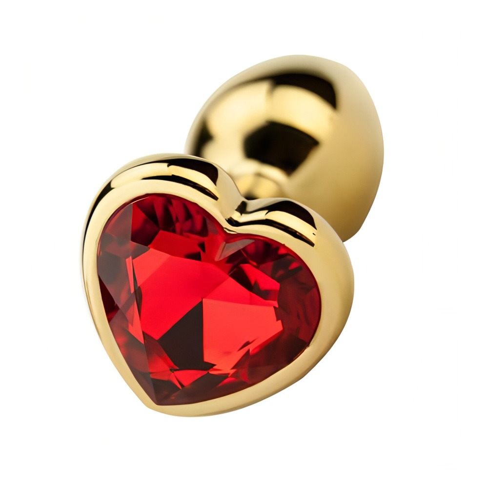 Precious Metals Heart Shaped Butt Plug-Gold 1 Precious Metals Heart Shaped Butt Plug-Gold