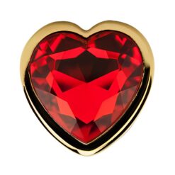 Precious Metals Heart Shaped Butt Plug-Gold 12 ns7167 precious metals heart shaped anal plug gold 5 1