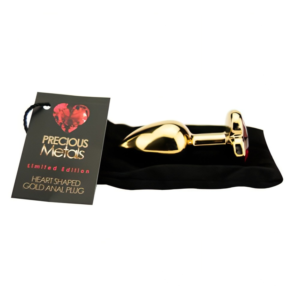 Precious Metals Heart Shaped Butt Plug-Gold 9 Precious Metals Heart Shaped Butt Plug-Gold - Image 9
