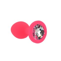 n12805 toosh pink silicone butt plug small 3