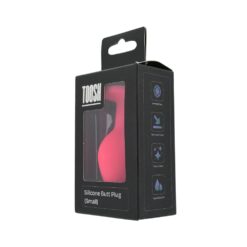 n12805 toosh pink silicone butt plug small pkg 2