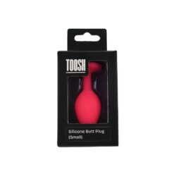 n12805 toosh pink silicone butt plug small pkg
