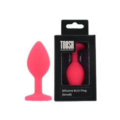 n12805 toosh pink silicone butt plug small pkg duo