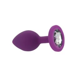 n12808 toosh purple silicone butt plug small 3