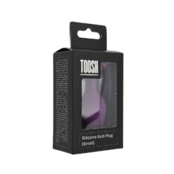 n12808 toosh purple silicone butt plug small pkg 1