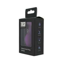 n12808 toosh purple silicone butt plug small pkg 2