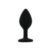 n12811 toosh black silicone butt plug small