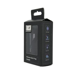n12811 toosh black silicone butt plug small pkg 2