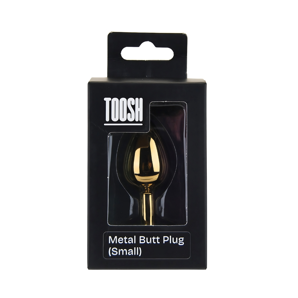 Toosh Gold Metal Butt Plug Small Pink Stone 8 Toosh Gold Metal Butt Plug Small Pink Stone - Image 8