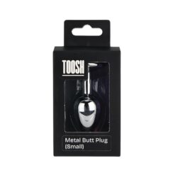 n12832 toosh heart shaped silver with red stone small pkg