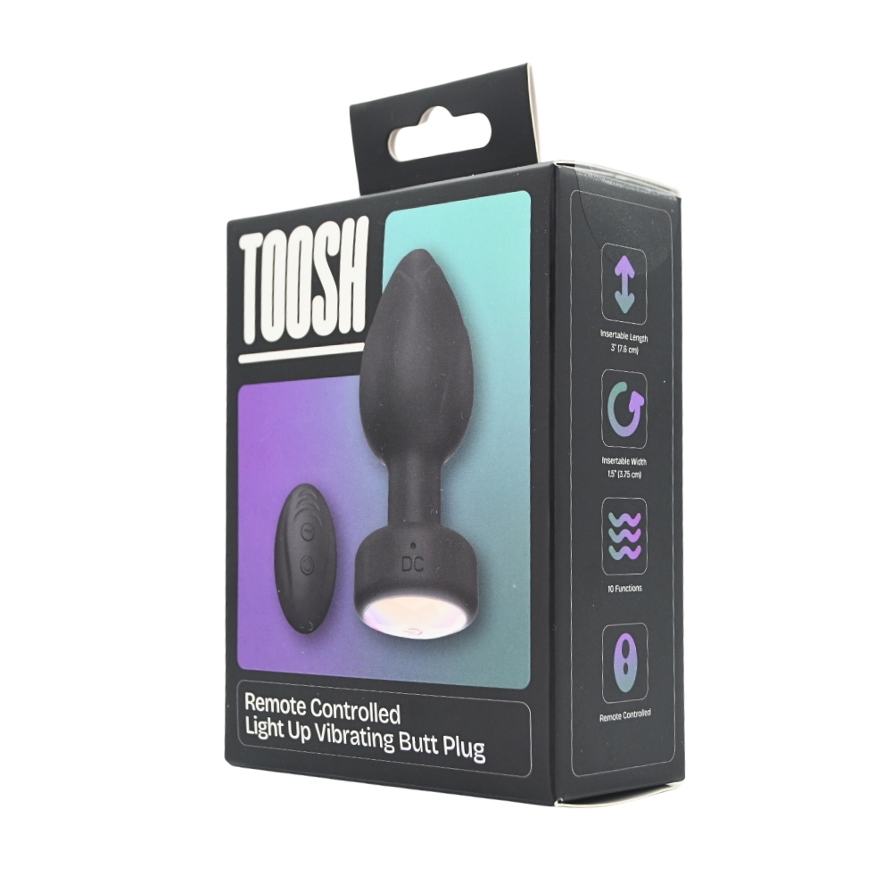 Toosh Remote Controlled Light Up Vibrating Butt Plug 8 Toosh Remote Controlled Light Up Vibrating Butt Plug - Image 8
