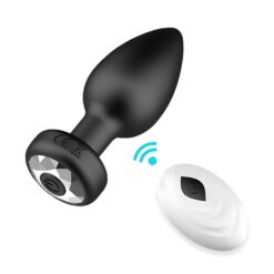 n12941 toosh remote controlled silicone vibrating butt plug 2