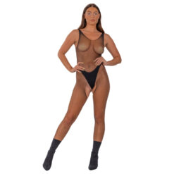 n12921 lace by lj fishnet crotchless bodystocking black 1
