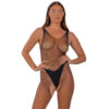 Lace by LJ Fishnet Crotchless Bodystocking Black 14 n12921 lace by lj fishnet crotchless bodystocking black