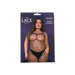 n12900 lace by lj plus size crochet bodystocking pkg