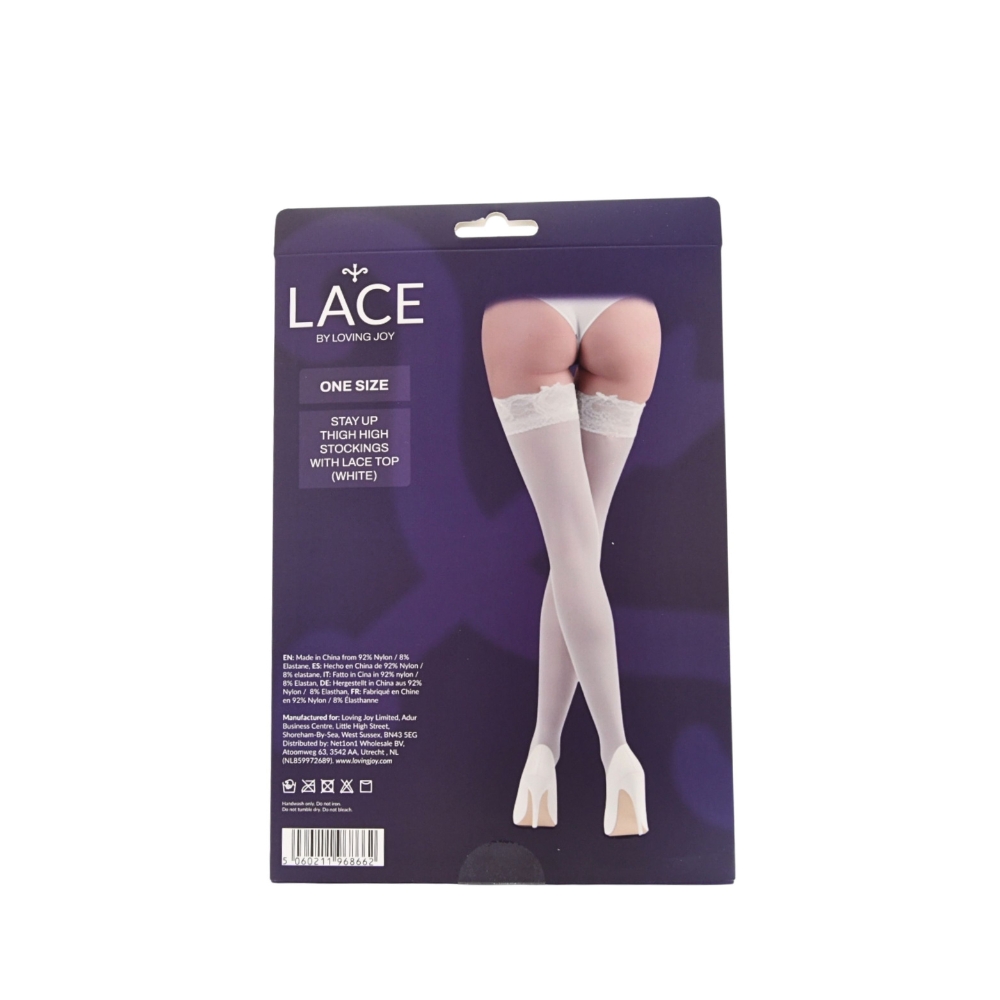 Lace by LJ Stay Up Thigh High Stockings with Lace Top 16 Lace by LJ Stay Up Thigh High Stockings with Lace Top - Image 16