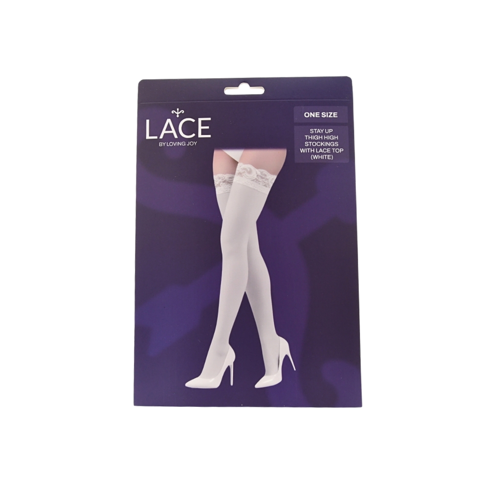 Lace by LJ Stay Up Thigh High Stockings with Lace Top 15 Lace by LJ Stay Up Thigh High Stockings with Lace Top - Image 15